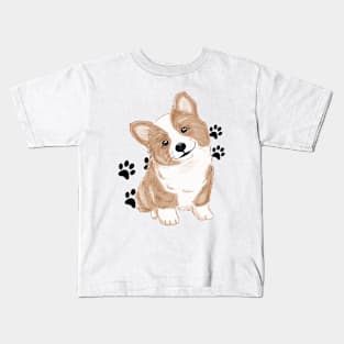 Welsh Corgi Dog Kids T-Shirt